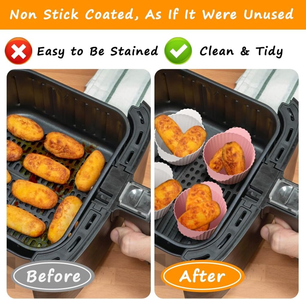 Moules en Silicone pour Airfryer – L’Indispensable pour des Recettes Sucrées et Salées Parfaites